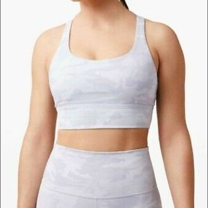 lululemon grey camo wunder under sports bra
